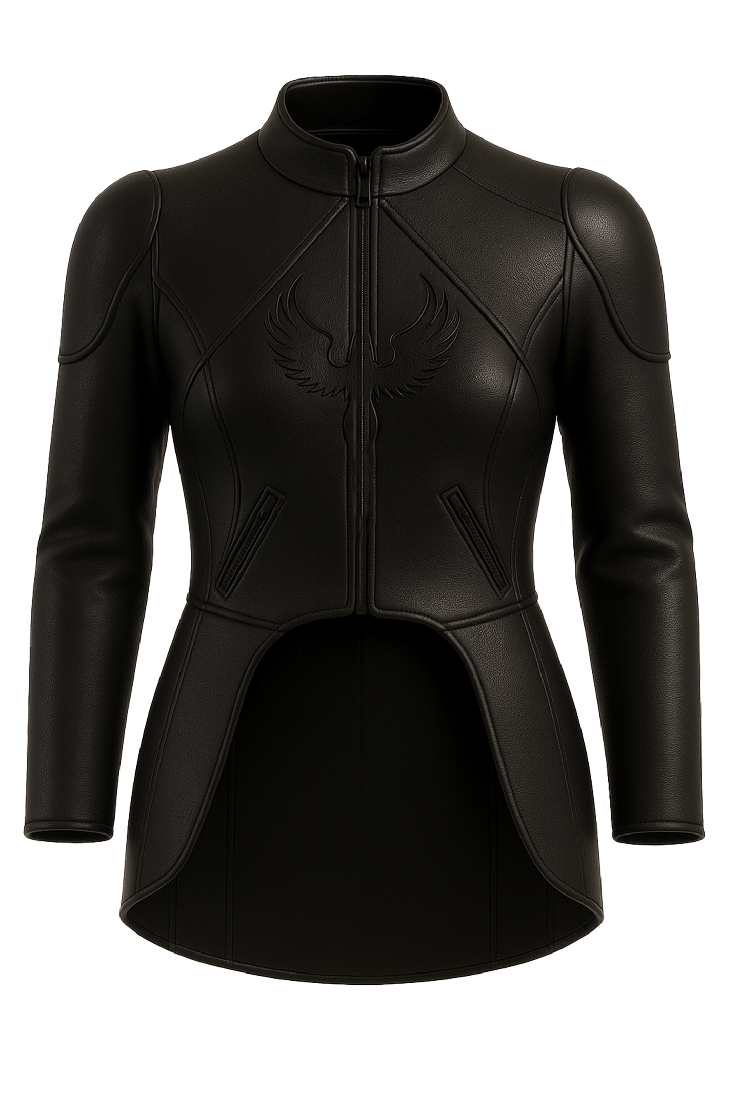 Veste Hachiman DAITENSHI en cuir noir. Certifiée CE.