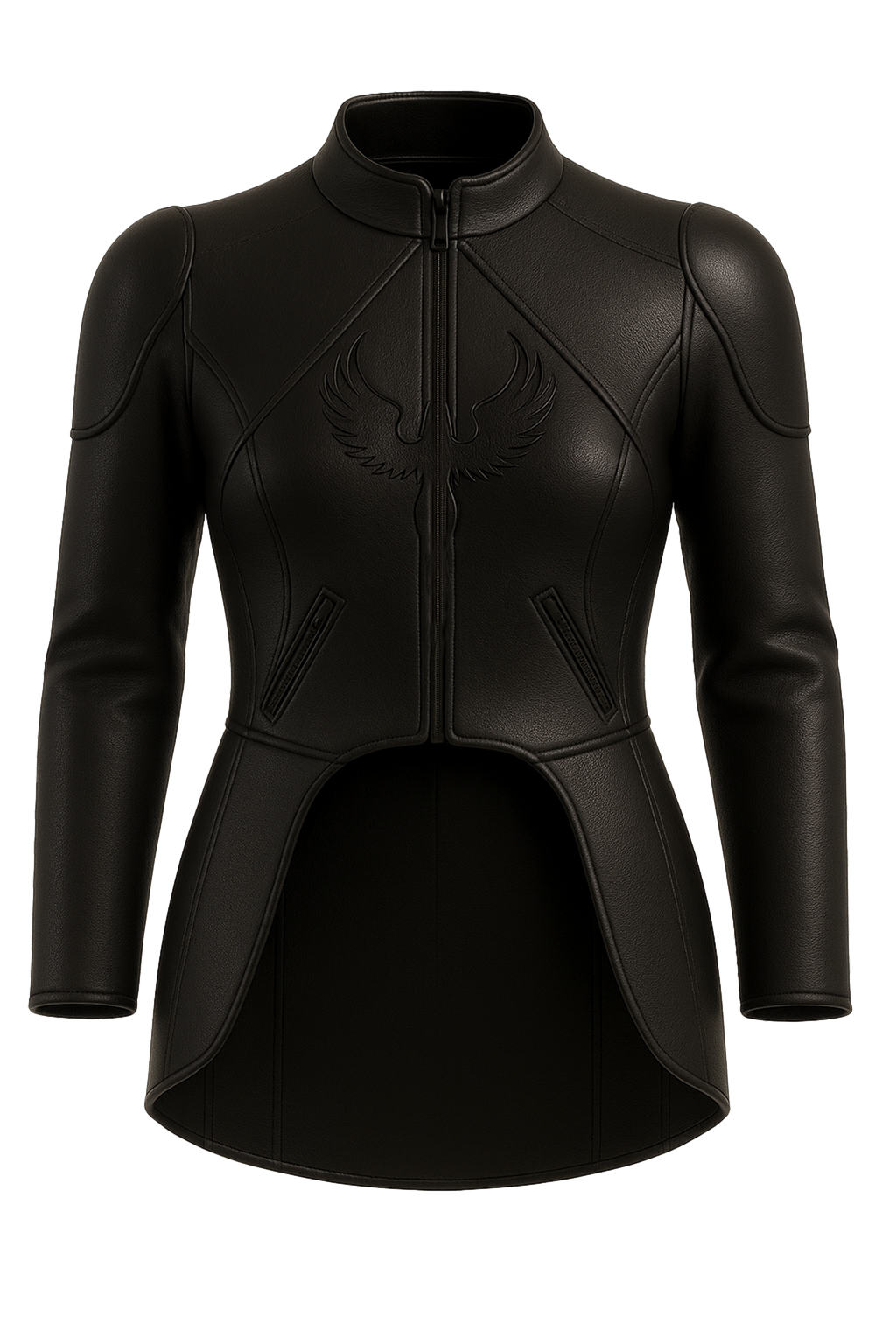 Veste Hachiman DAITENSHI en cuir noir. Certifiée CE.