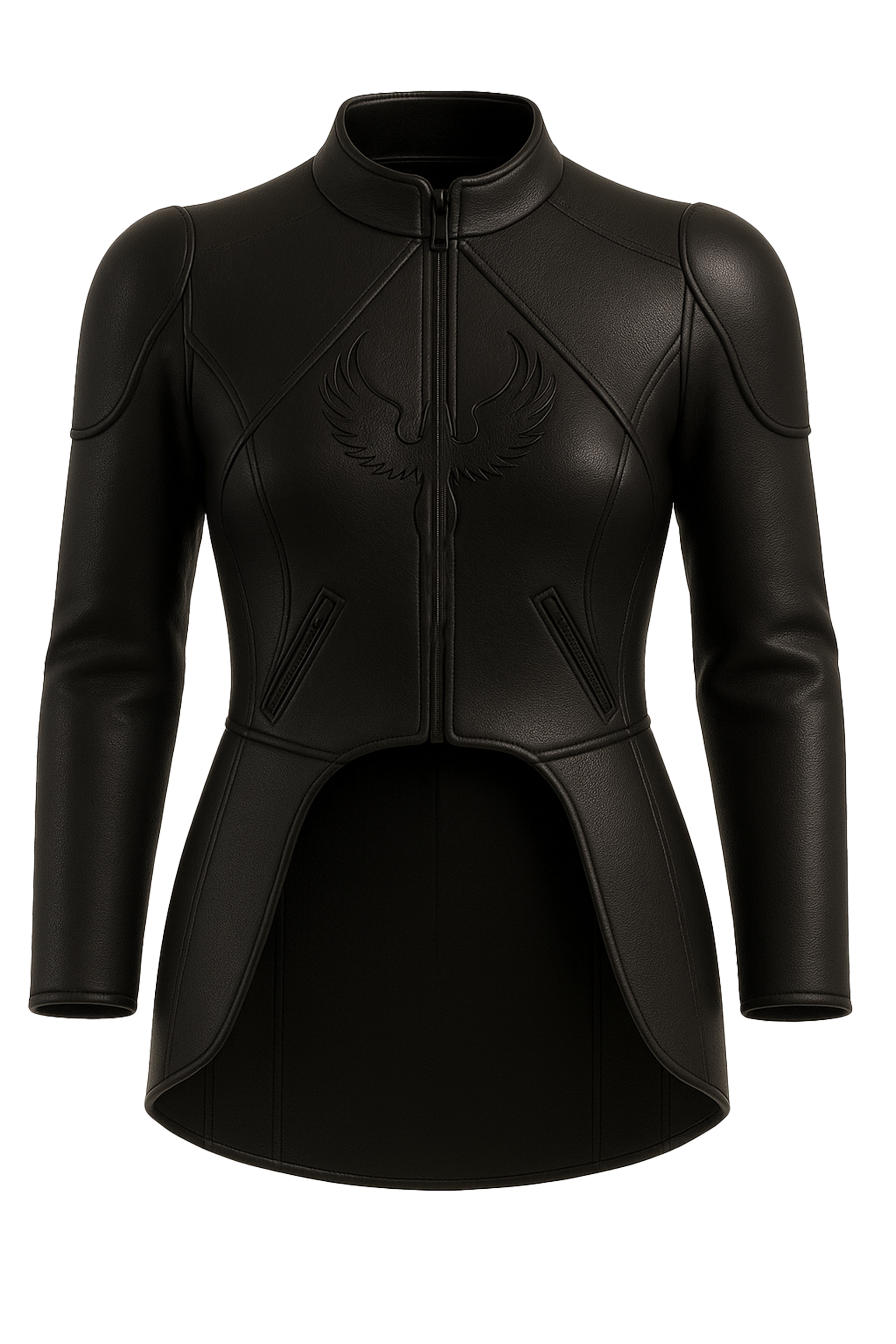 Veste Hachiman DAITENSHI en cuir noir. Certifiée CE.