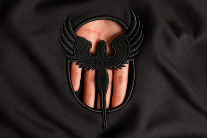 Broderie t-shirt sculptant noir DAITENSHI